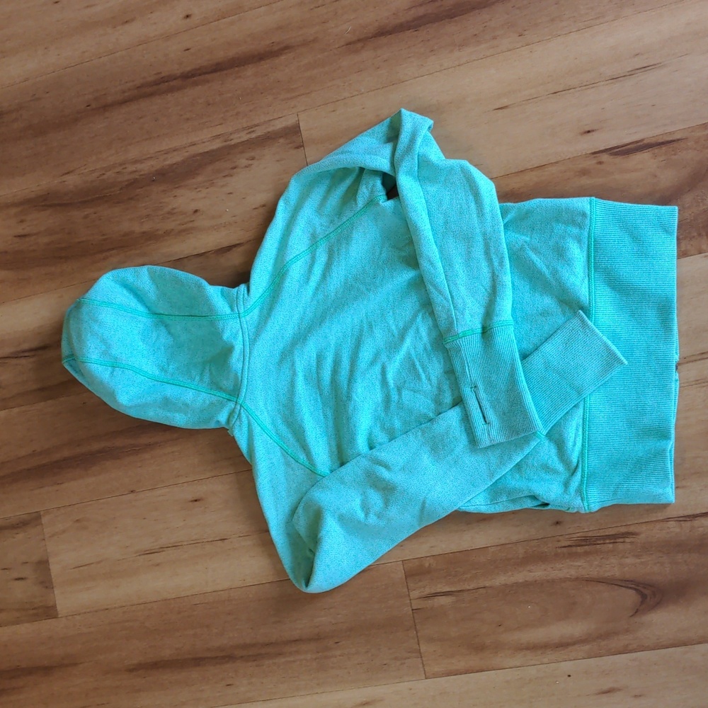 Patagonia Neon Green Womens Long Sleeve Hooded Sweater Small - Picture 4 of 4